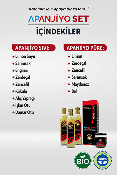 Apayrı Yaşam Bitkisel Kür Seti %100 Bitkisel APANJİYO