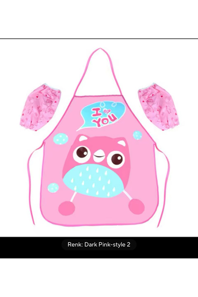 HelloBeautiful Kol Aparatlı Giyilir Yemek Resim Boyama Hobi Önlüğü Su Geçirme...