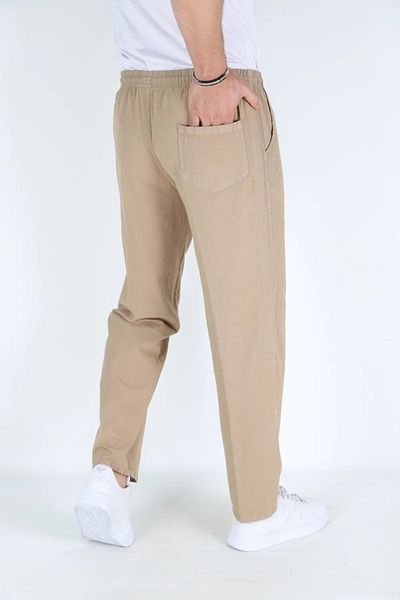 BEYAZTOPTAN UNISEX ΓΗ ΚΑΦΕ HAMBEZ ΕΛΑΣΤΙΚΟ Άνετο ΜΟΡΦΟ ΒΑΜΒΑΚΙ ΜΕΓΕΘΟΣ ΦΟΡΜΑ ΠΑΝΤΕΛΟΝΙ