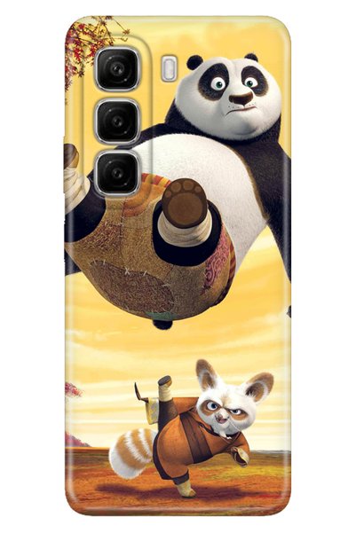 Cekuonline Infinix Hot 50 4g Case Hot 50 Patterned Silicone Holder Kungfu Panda