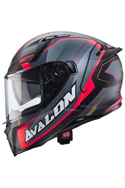 Caberg Avalon X Optic Mat Kırmızı Motorcu Kaskı Güneş Vizörlü