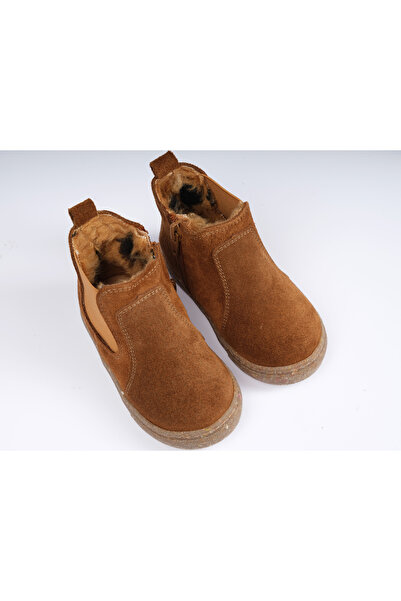 KUKİBU 100% Gerçek Deri İlk Adım Bebek Botu Texas Kahvrengi