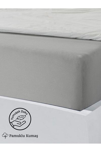serelya 180X200Cm Premium Ranforce Cotton Oversized Fitted Sheet - Pillow Gift