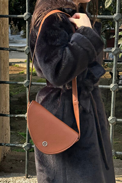 Mollycrush Suni Deri Çanta | Yandan Askılı Kadın Günlük Çapraz El, Kol ve Omu...