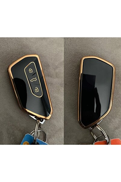 vag Κάλυμμα χειριστηρίου Golf 8 Seat Skoda Μαύρο Χρυσό Χρυσό Χρώμα