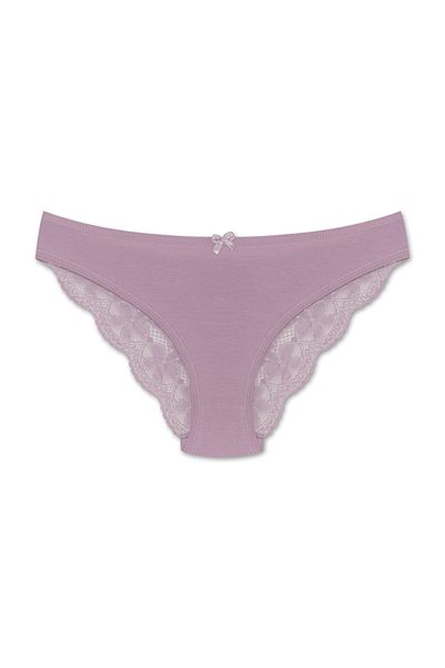 HNX 2 Pack Cotton Back Leg Lace Slip Women's Panties