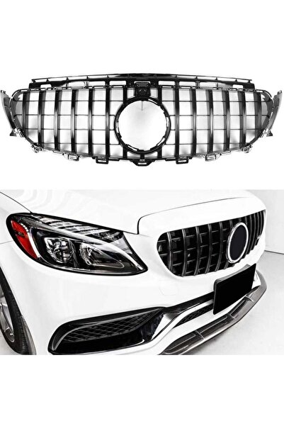 BoostZone Mercedes W205 Gtr Uyumlu Ön Panjur Izgara Seti Siyah 2019 C Serisi