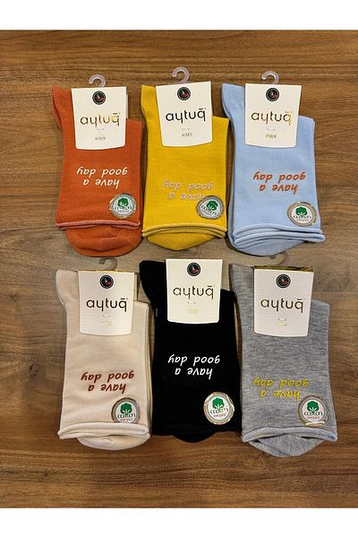 Aytuğ Women's Seamless Comfort Cotton Socks 6 Pack