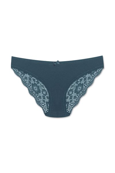 HNX 2 Pack Cotton Back Leg Lace Slip Women's Panties