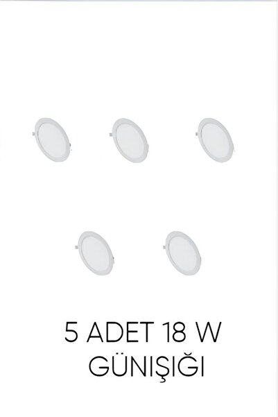 Cata 18W Slim Led Panel Gün Işığı 3200K 1830 Lm 5 li Paket