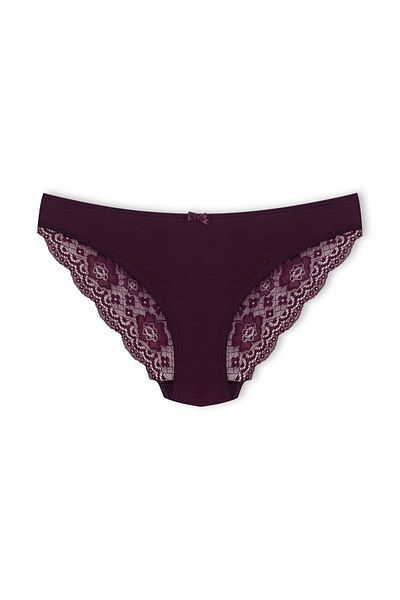 HNX 2 Pack Cotton Back Leg Lace Slip Women's Panties