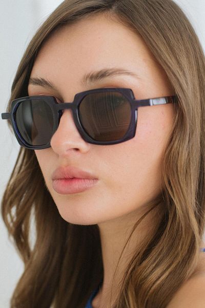 Bilge Karga Flamingo Navy Leopard Brown Sunglasses