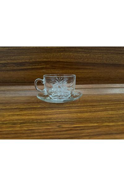 AR HOME 12 Pcs Handmade - Glass Tea & Coffee Cup Set