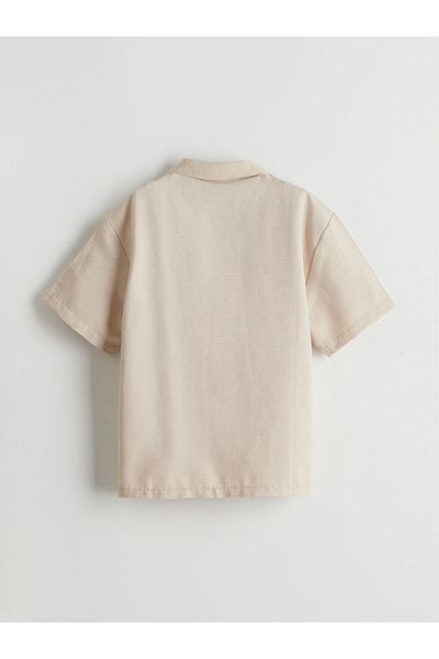 LC Waikiki New Season Linen Mixed Boy's Shirt - S5Jq69Z4
