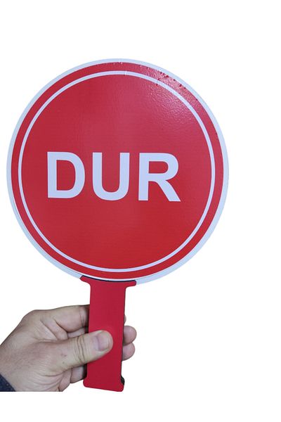 heptex Wood Stop Late Duplex Traffic Sign Sign