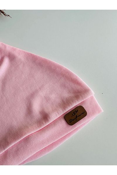 minço bebe Pink Boy Girl Baby Kids Luxury Knotted Combed Cotton Beanie Hat