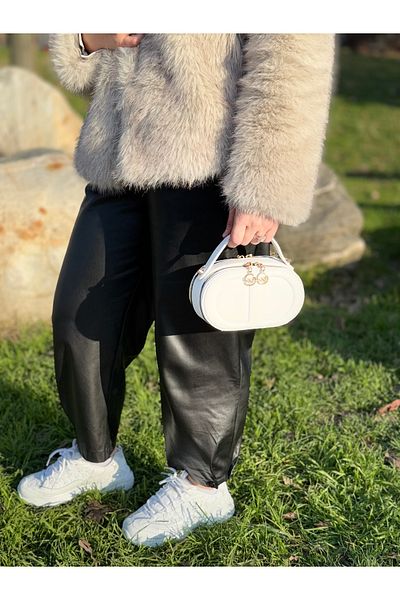 DEV 3 ADAM White Women's Box Model Hand Shoulder and Crossbody Bag