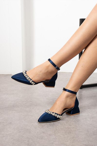 ZENNESHOES Women's Low-heeled shoes with pearls