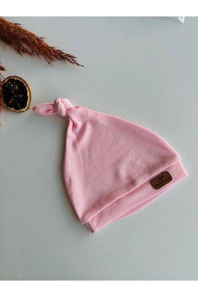 minço bebe Pink Boy Girl Baby Kids Luxury Knotted Combed Cotton Beanie Hat