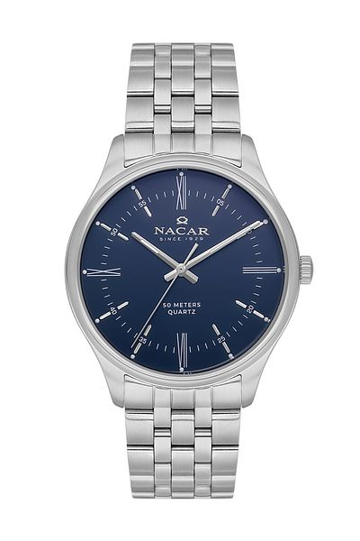 Nacar Silver Men-Woman Wristwatch Nc35-592025-Alm