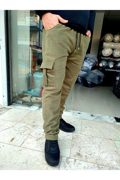 SURMARİ Ανδρικό φούτερ Cargo Pocket Regular Fit Winter Fleece