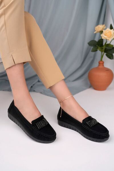 epaavm Pantofi de damă cu talpă ortopedică Saddler Stone Black