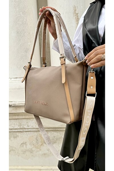 çantamgelsin Просто поло Жіноча чорна велика сумка на плече з регульованим довгим ремінцем