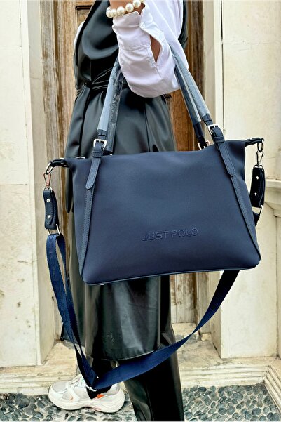 ÇANTAM GELSİN Geantă de umăr neagră pentru femei Just polo, cu curea lungă re...