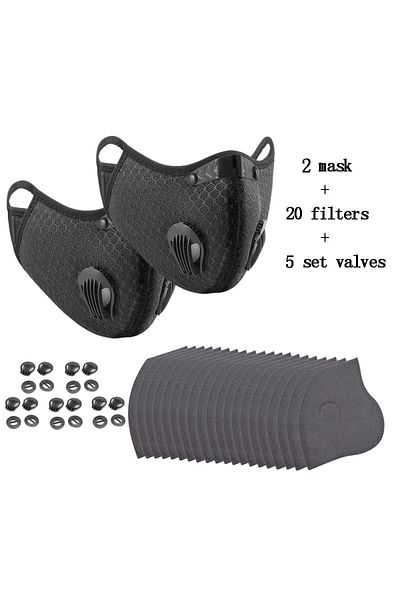 Choice 2m 20f 5v Cycling Face Mask Sport Washable Reusable With Filter Dust Masksummer Facemask For Men Ban