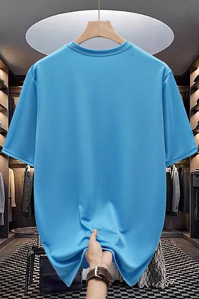 uyguntarz Βαμβακερό μπλουζάκι με τέλεια στάμπα Oversize