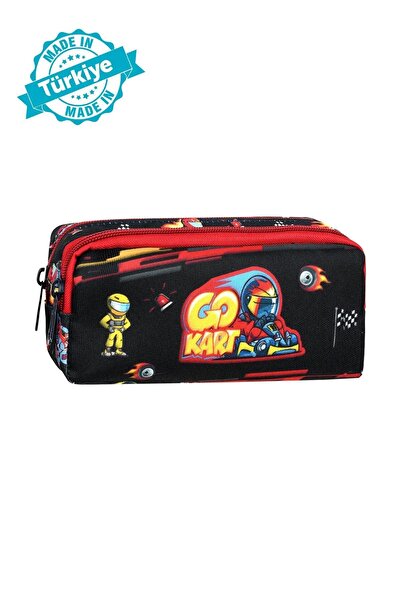 barberri TCR-0022-705 Лицензиран специален калъф за моливи с 2 джоба и шарки