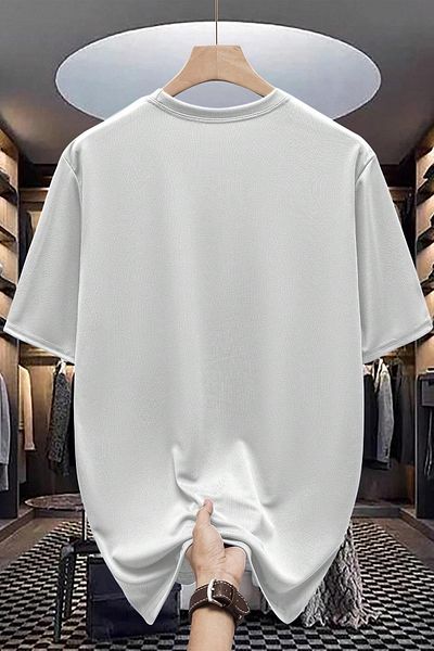 uyguntarz Βαμβακερό μπλουζάκι με τέλεια στάμπα Oversize