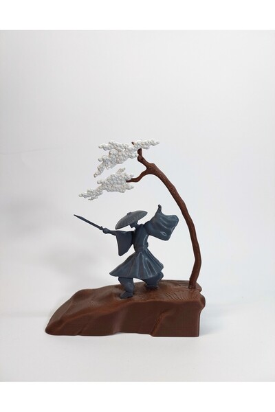 Genel Markalar Samuray Ronin Biblo – 3D Dekoratif Figür Japon Stili Masa Süsü