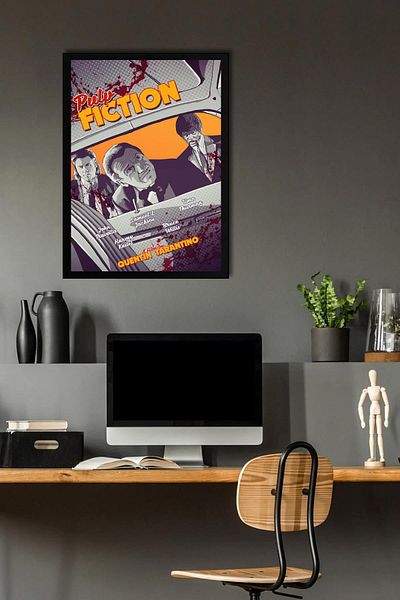 Saturn Pictură înrămată Pulp Fiction - Pictură cu poster roman Fim ieftină