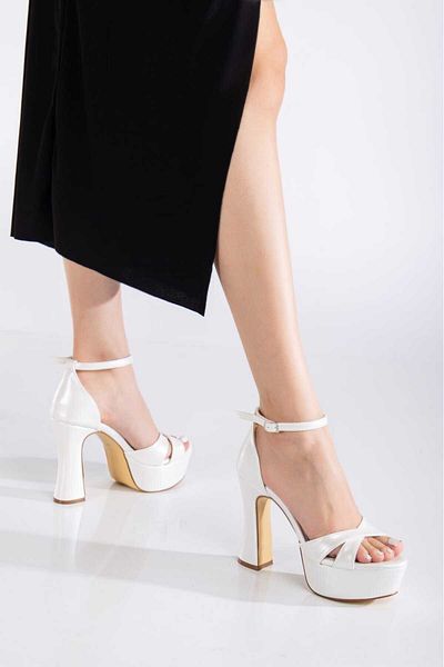 ACMZ SHOES Shiny Heeled Platform Shoes