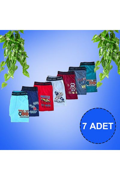 Berrak Boy's Boxer Suit 7 Pack