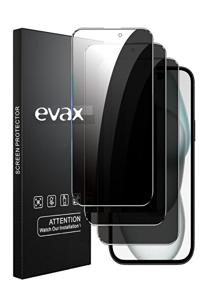Evax (3'LÜ GUARD HAYALET) Iphone 15 Plus Uyumlu Hayalet Tam Kaplayan Guard Ca...