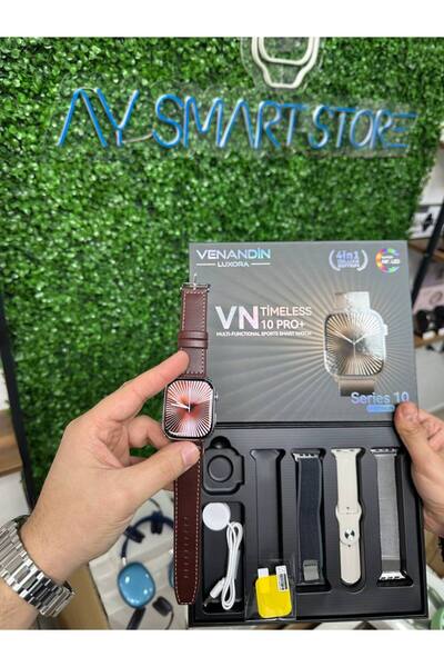 AYSMARTSTORE Venandin Timeless Watch 10 Pro Amoled Ekran Tüm Telefonlara Uyumlu Akıllı Saat