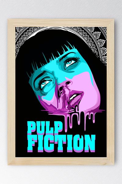Saturn Pictură înrămată Pulp Fiction - Pictură cu poster roman Fim ieftină