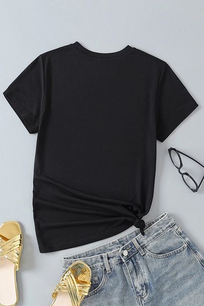 uyguntarz Μπλουζάκι από βαμβακερό τοπίο με στάμπα Oversize