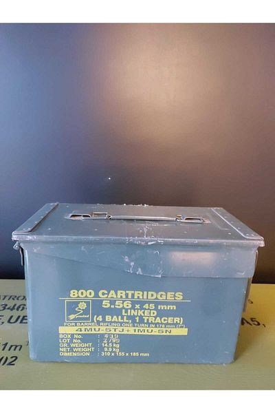 kho military design 28X14X18.5 Cm. Metal Box
