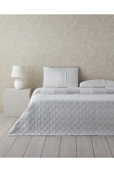 English Home Gray Tetragon 160X220 cm Single Bedspread Set