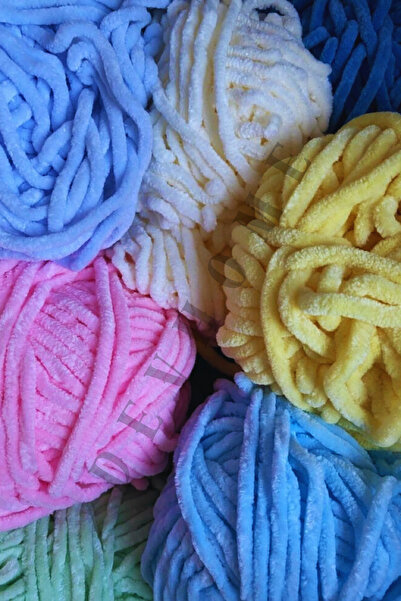 devhome Alize Velluto Velvet Hand Knitting Rope Cardigan Booties Home Boots Scarf Hat Blanket Slippers 3 Pieces