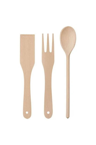 IKEA Premium Product Quality Convenient Durable Modern Design 3 Pieces of Wooden Kitchen Utensils Filbunke