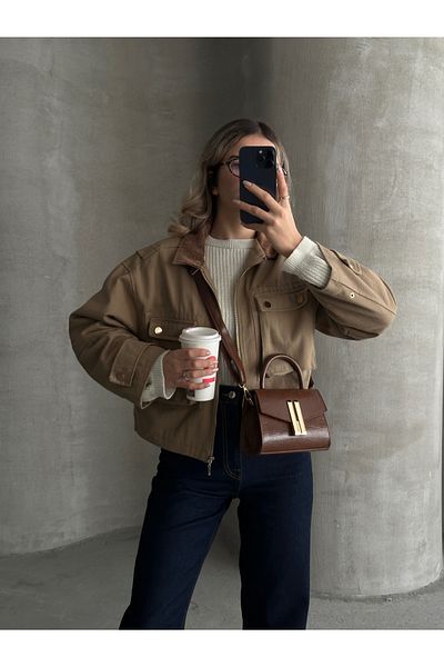 Night Geanta de mana si umar Montanna Model Tan pentru dama