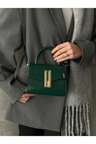 Night Geantă de mână și de umăr pentru femei Montanna Model Green