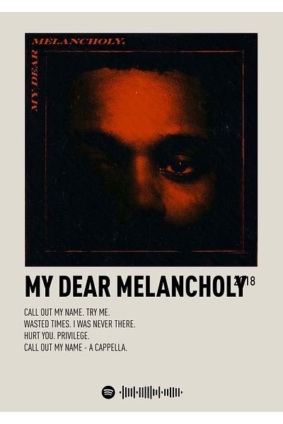 512 STORE The Weeknd Album Detail Αφίσα Σχεδιασμός χωρίς πλαίσιο Διακόσμηση τοίχου Μουσική αφίσα 0