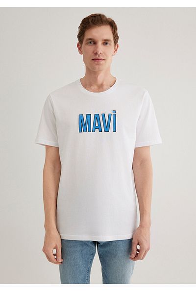 Mavi Λευκό μπλουζάκι με λογότυπο