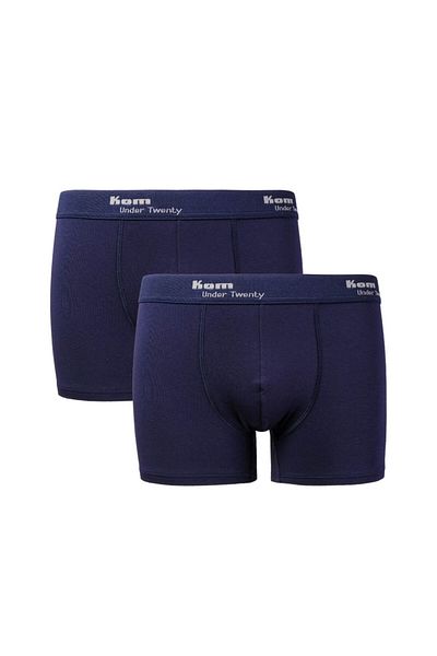 Kom Ανδρικό Navy Blue Modal Ύφασμα Cotton Lycra 2 τεμαχίων Boxer KQ.O.1K.M2.K2