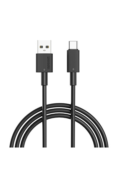 porodo كابل يو اس بي ايه الى سي بي في سي 3 متر - اسود